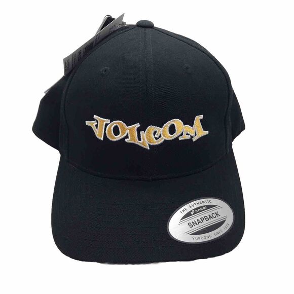Volcom Demo Snapback Cap - Rinsed Black - New With Tags - Picture 1 of 4